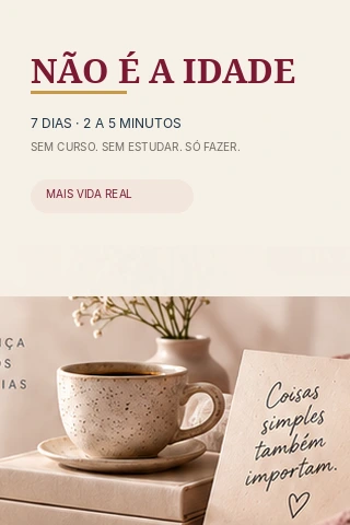 Capa oficial do produto NÃO É A IDADE